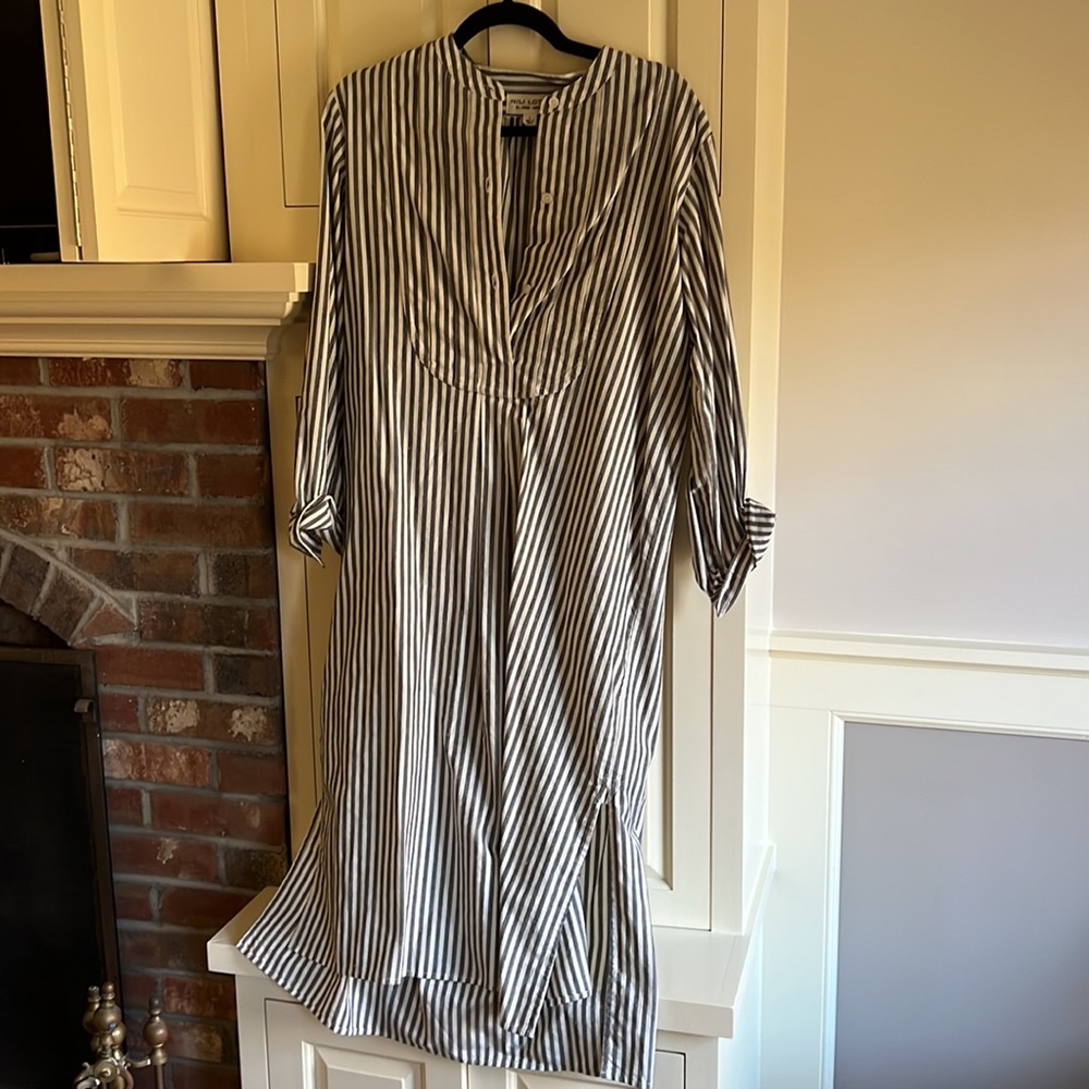 Nili Lotan Tuckerstripes Dress